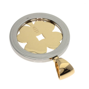Bvlgari Pendant Top K18Yg , Stainless Steel Silver Tond Clover Women