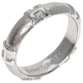 Hermes Ring K18Wg Silver Fidelite # 49