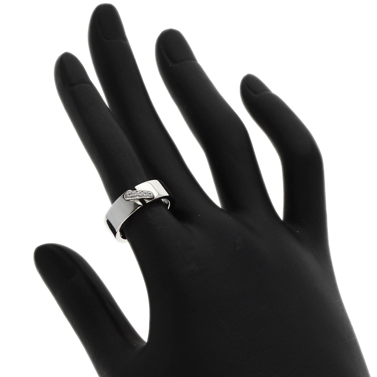 Chaumet Ring K18Wg Silver Lian Diamond