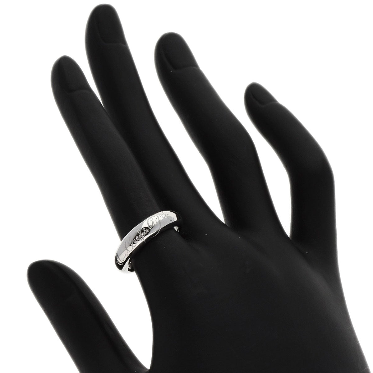 Van Cleef & Arpels Ring K18Wg Silver Senior Tulle Signature
