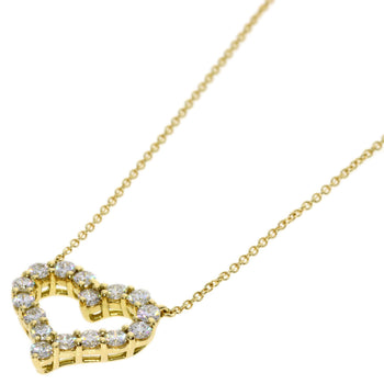 Tiffany&Co. Necklace 18K Yellow Gold Gold Sentimental Heart Diamond Women
