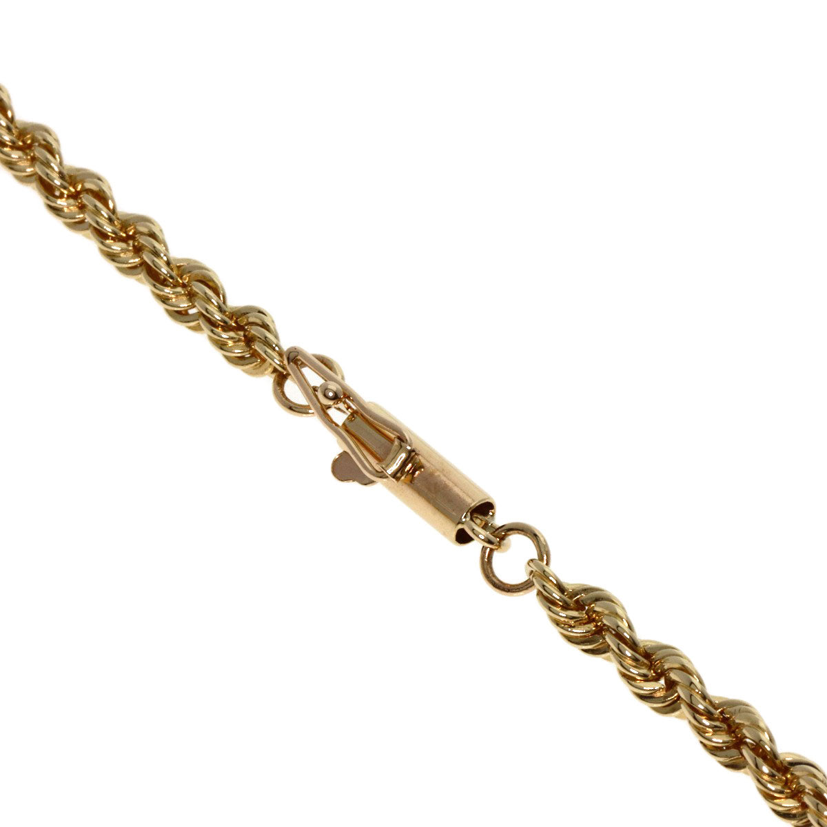 Tiffany&Co. Necklace K14Yg Gold Twist Screw