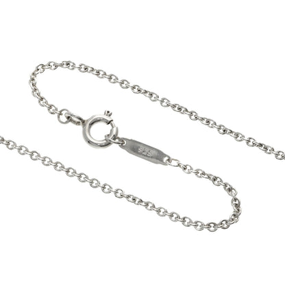 Tiffany&Co. Necklace Sv Silver Return To Double Heart Onyx