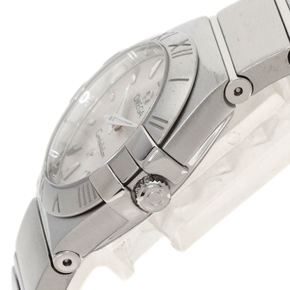 Omega Watches Quartz 123.10.24.60.02.001 Stainless Steel , Stainless Steel Silver Constellation