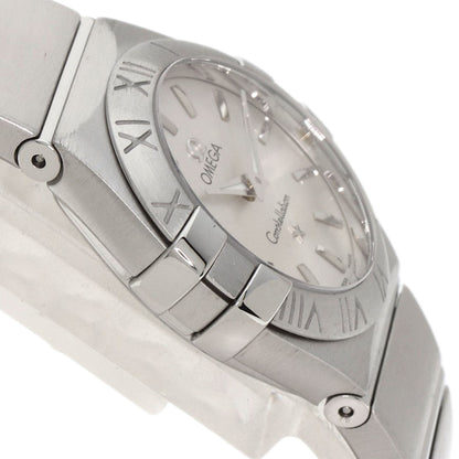 Omega Watches Quartz 123.10.24.60.02.001 Stainless Steel , Stainless Steel Silver Constellation