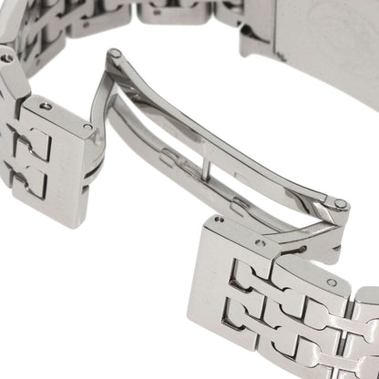 Hermes Watches Quartz Hh1.210 Stainless Steel , Stainless Steel Silver H Watch Black Dial Women