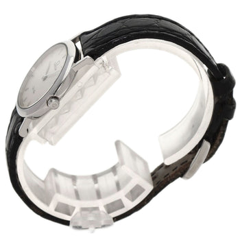 Omega Watches Quartz Stainless Steel, Leather Silver De Ville Silver Dial Women