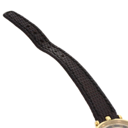 Gucci Watches Quartz Gold Plated, Leather Gold Sherry Line Ivory Dial Women