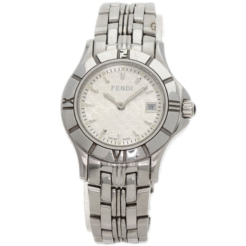Fendi Watches Quartz Stainless Steel , Stainless Steel Silver 2600L Silver Dial Women
