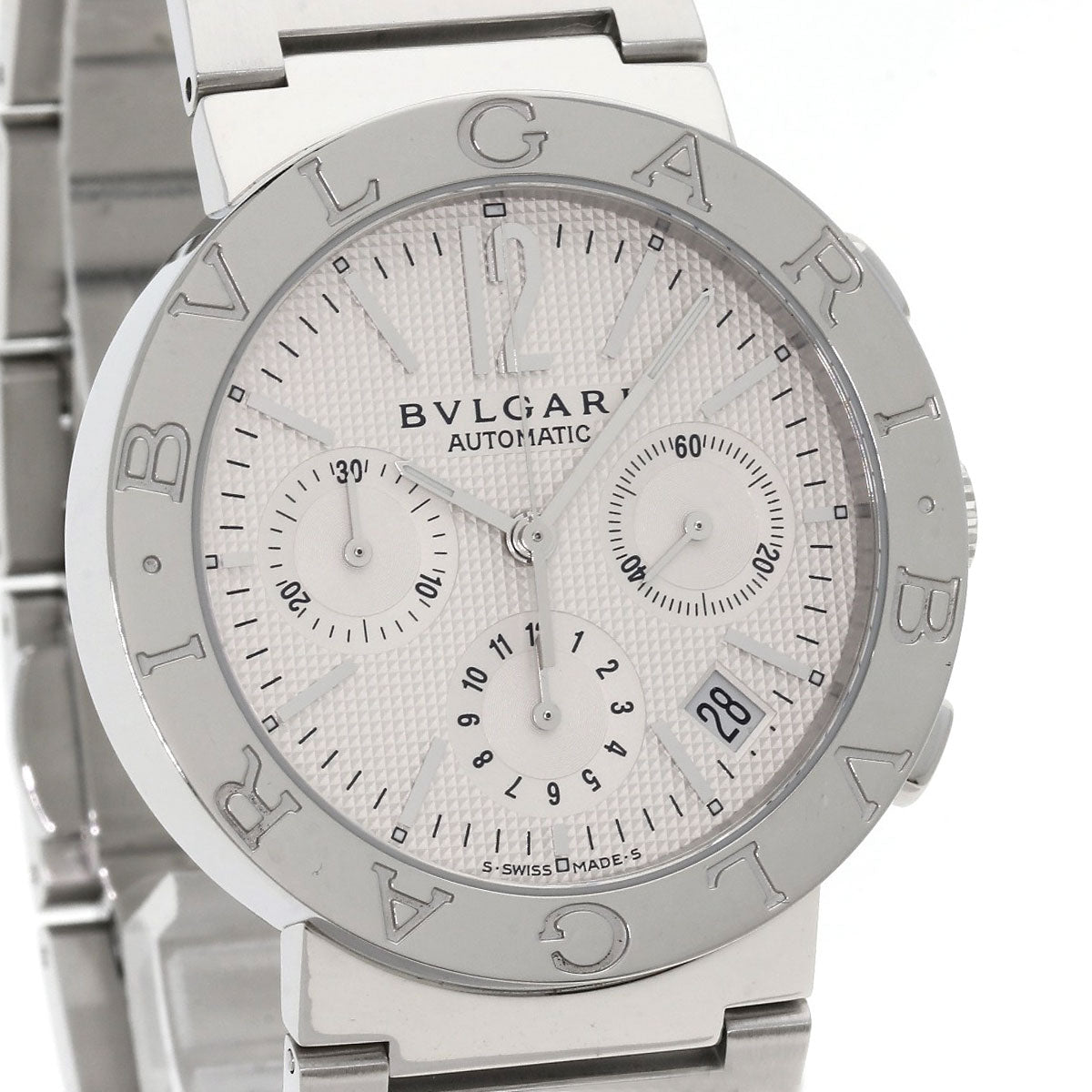 Bvlgari Watches Mechanical Automatic Bb38Wssdch/N Stainless Steel , Stainless Steel Silver Bulgari