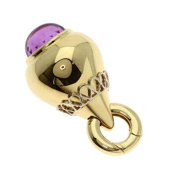 Damiani Pendant Top 18K Yellow Gold Gold Amethyst Women