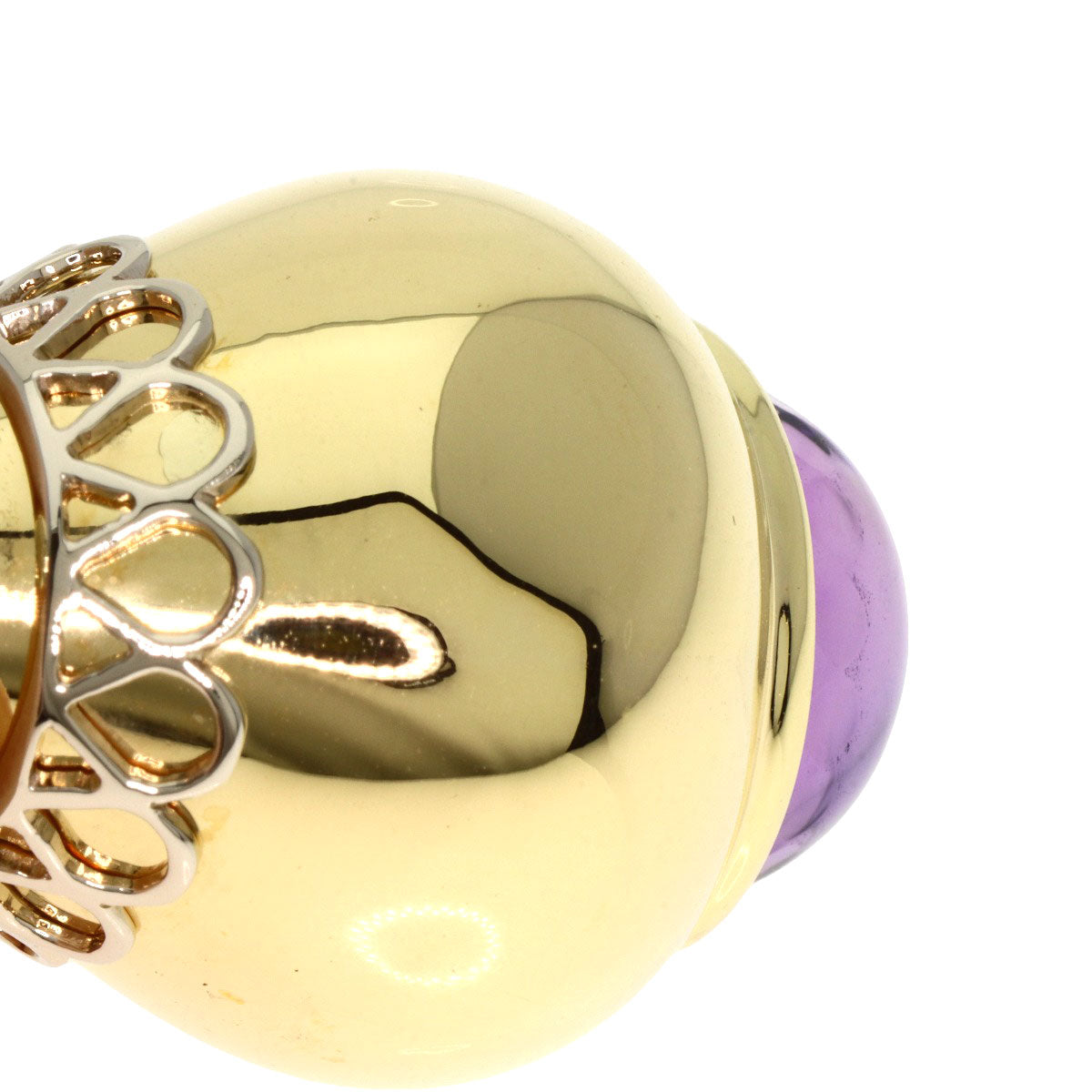 Damiani Pendant Top 18K Yellow Gold Gold Amethyst Women