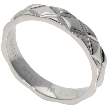 Chanel Ring Pt950 Silver Matelasse #51