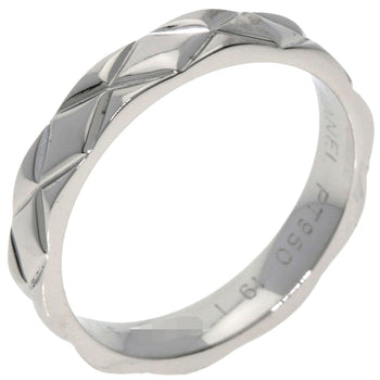 Chanel Ring Pt950 Silver Matelasse #51