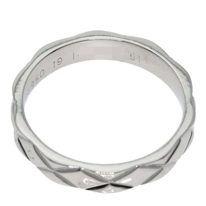 Chanel Ring Pt950 Silver Matelasse #51