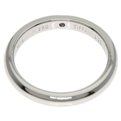 Tiffany&Co. Ring Pt950 Silver Stacking Band 1P Diamond Women