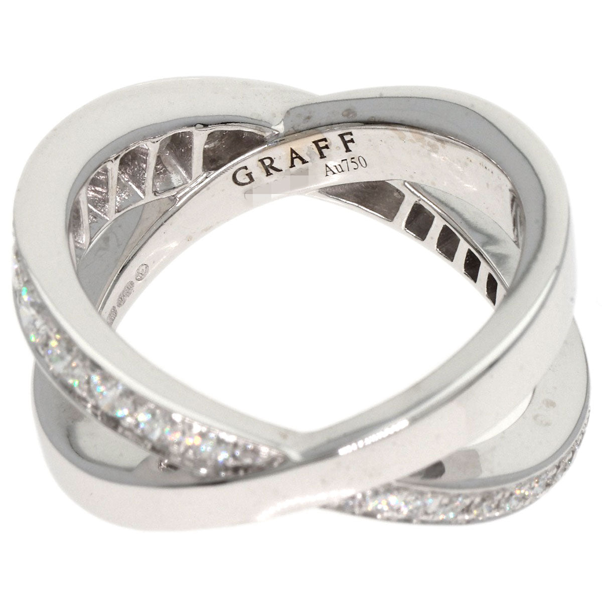 Graff Ring K18Wg Silver Diamond