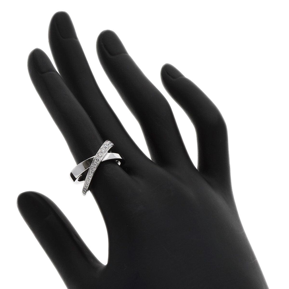 Graff Ring K18Wg Silver Diamond