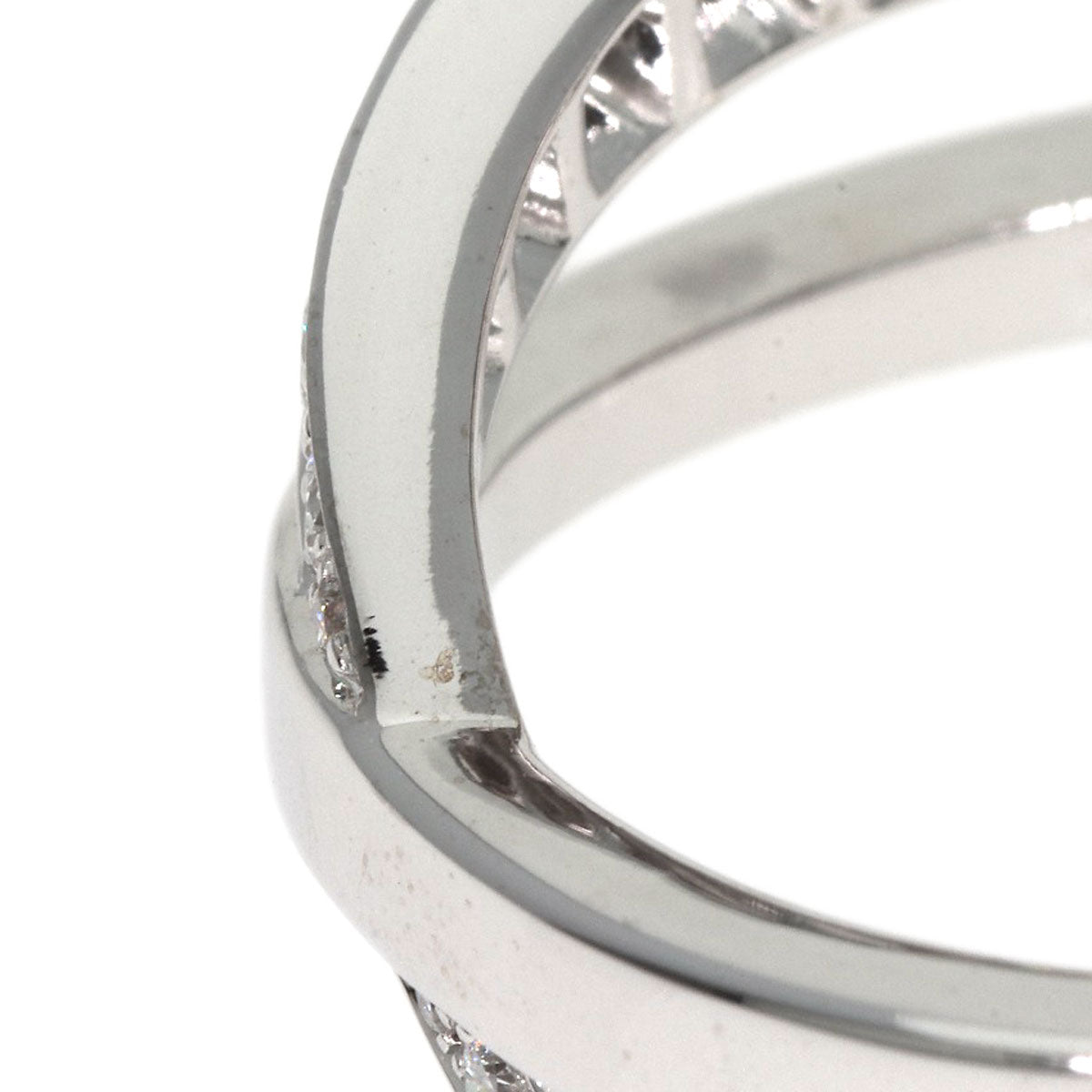 Graff Ring K18Wg Silver Diamond