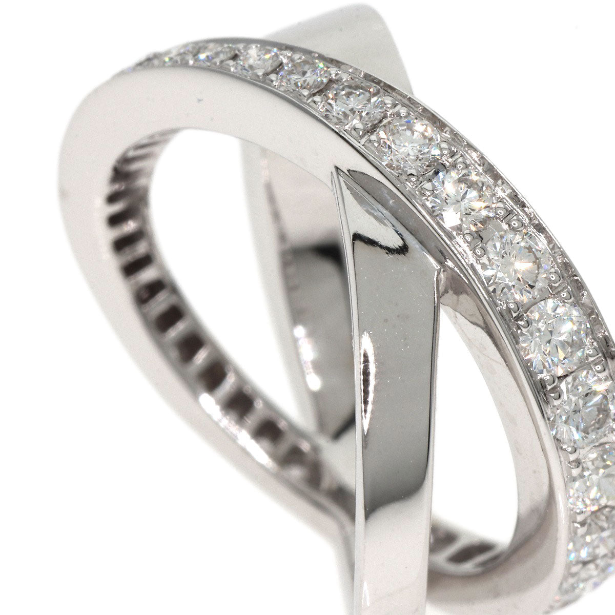 Graff Ring K18Wg Silver Diamond