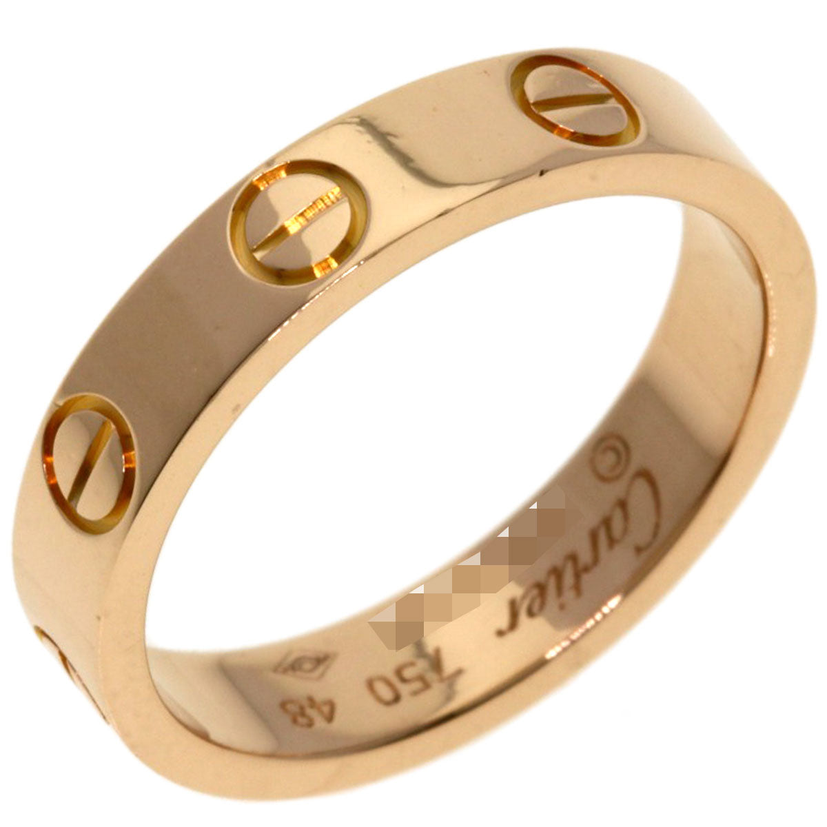 Cartier Ring 18K Pink Gold Gold Mini Love Ring #48