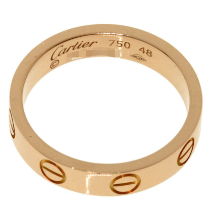 Cartier Ring 18K Pink Gold Gold Mini Love Ring #48