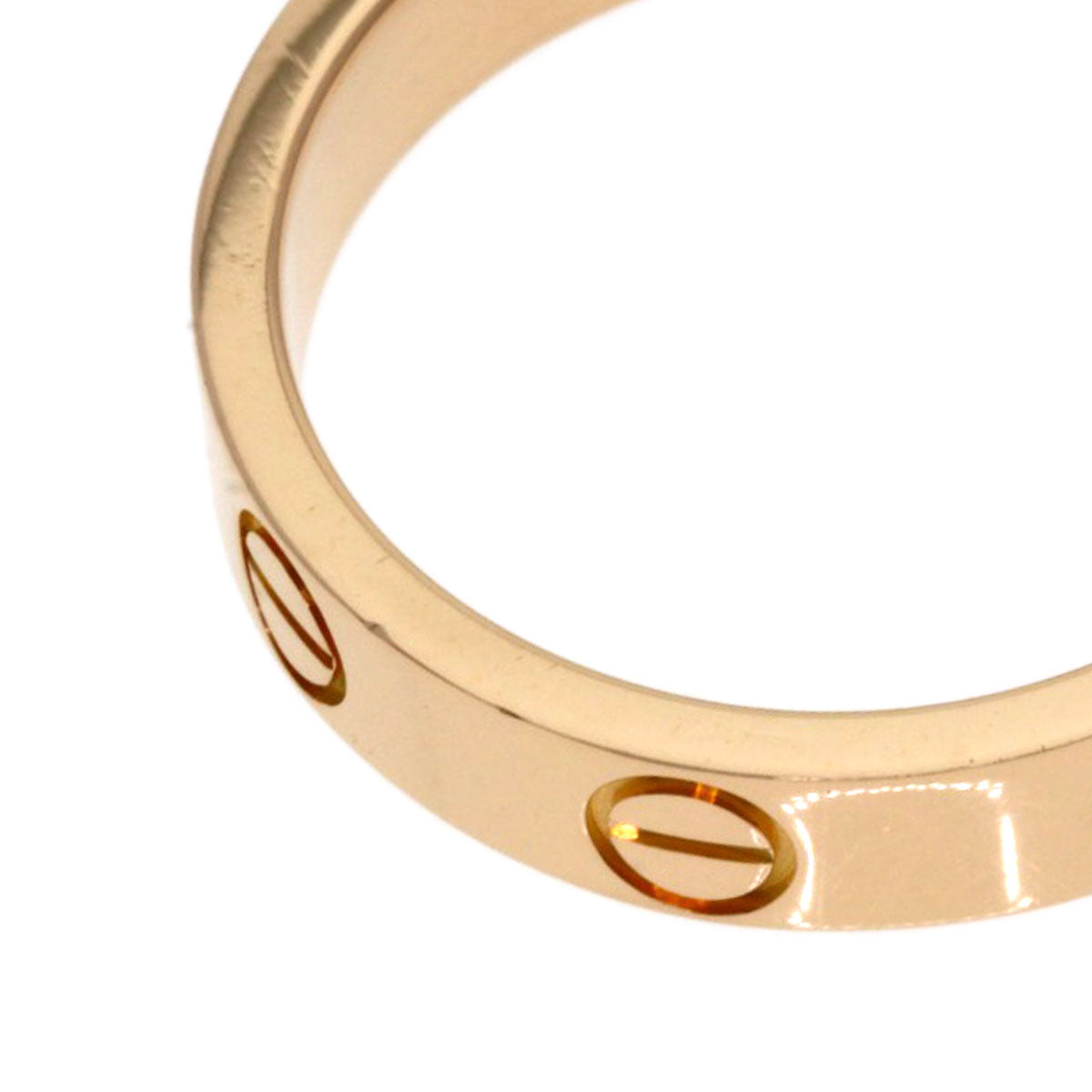 Cartier Ring 18K Pink Gold Gold Mini Love Ring #48