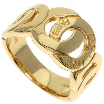 Celine Ring 18K Yellow Gold Gold Logo Women