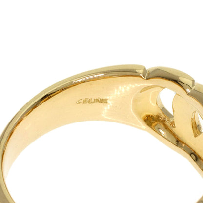 Celine Ring 18K Yellow Gold Gold Logo Women