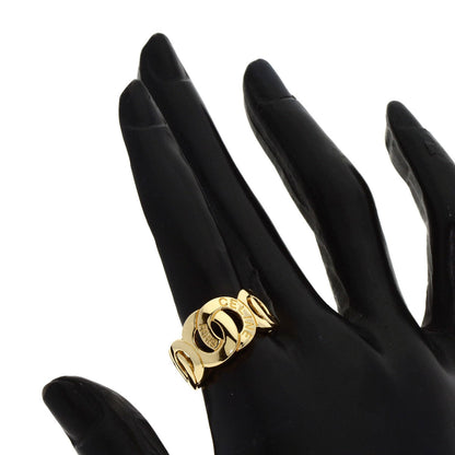 Celine Ring 18K Yellow Gold Gold Logo Women