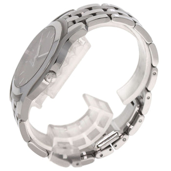 Gucci Watches Quartz 5500Xl Stainless Steel , Stainless Steel Silver Round Face Silver Dial Mens