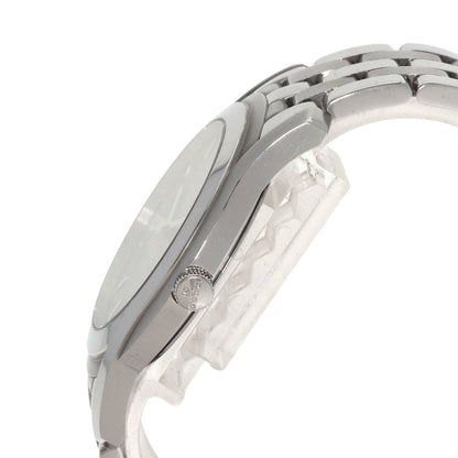 Gucci Watches Quartz 5500Xl Stainless Steel , Stainless Steel Silver Round Face Silver Dial Mens
