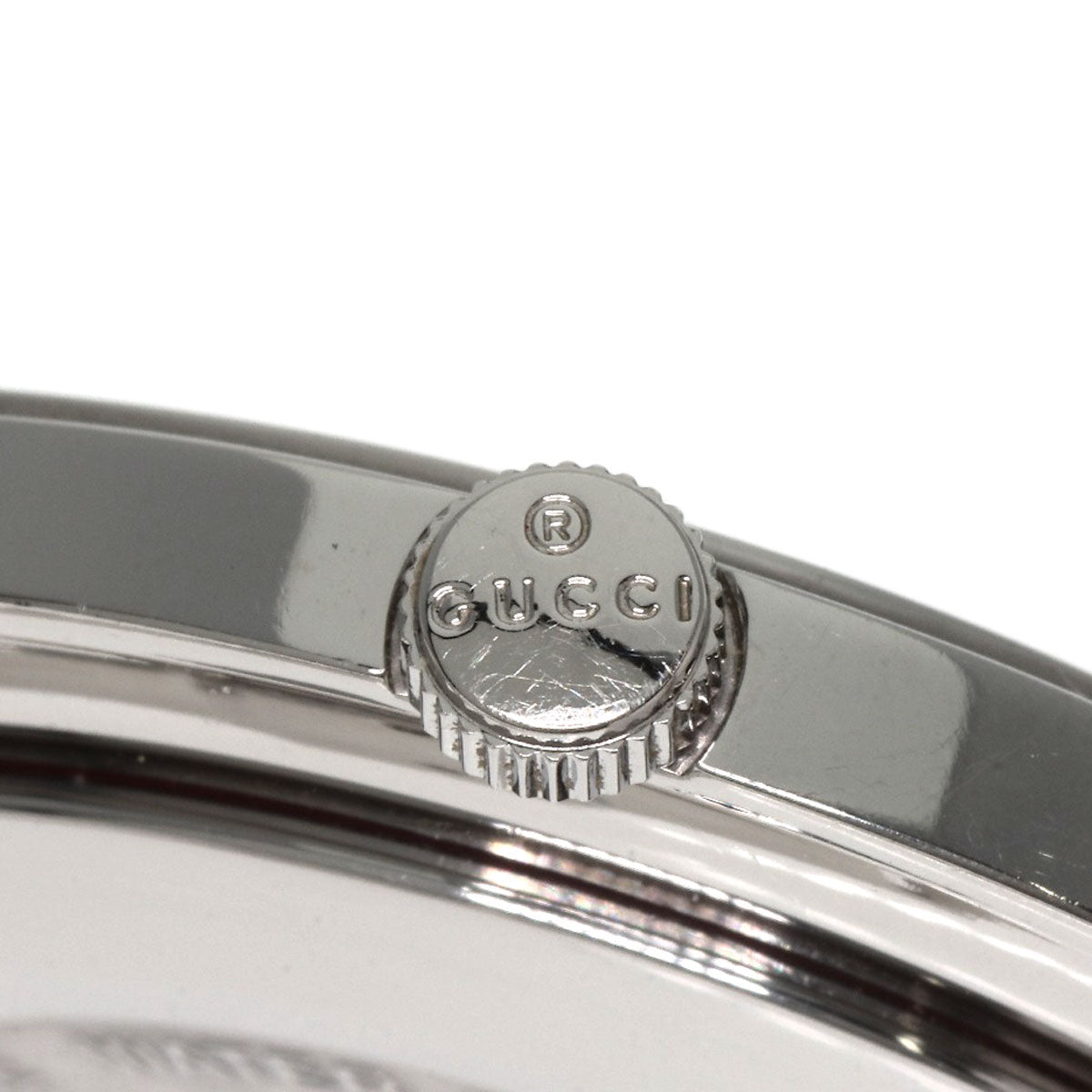 Gucci Watches Quartz 5500Xl Stainless Steel , Stainless Steel Silver Round Face Silver Dial Mens