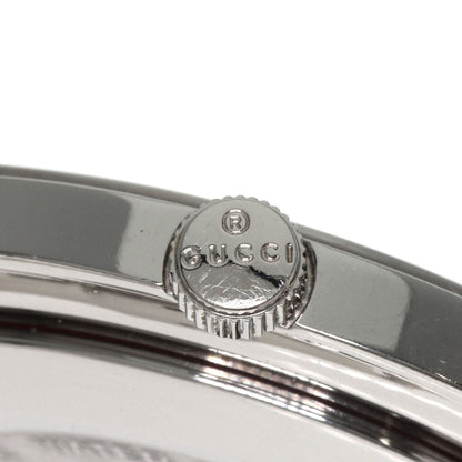 Gucci Watches Quartz 5500Xl Stainless Steel , Stainless Steel Silver Round Face Silver Dial Mens
