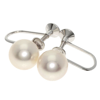 Mikimoto Earring K18Wg Silver Pearl 0.3