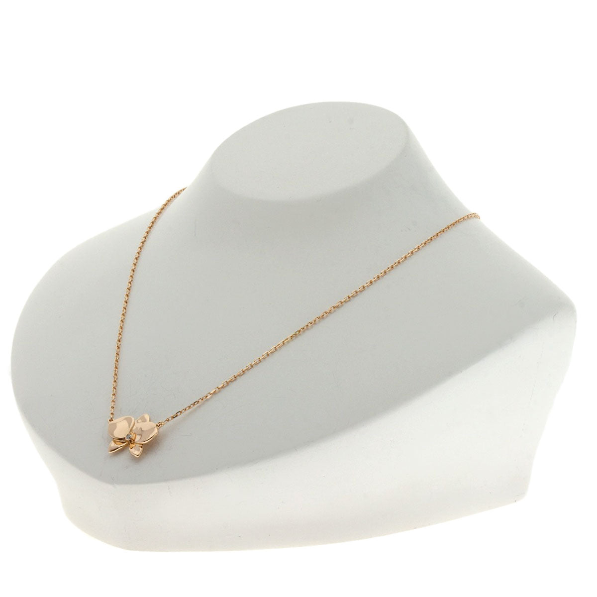 Cartier Necklace 18K Pink Gold Gold Caress D'Orchid Pal Medium 1P Diamond