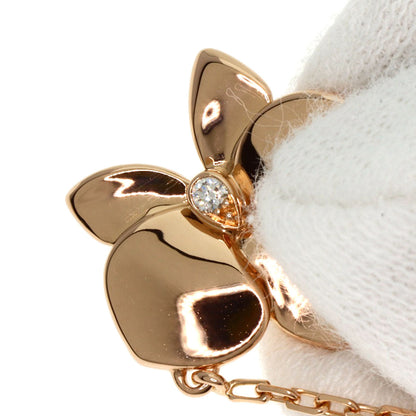 Cartier Necklace 18K Pink Gold Gold Caress D'Orchid Pal Medium 1P Diamond
