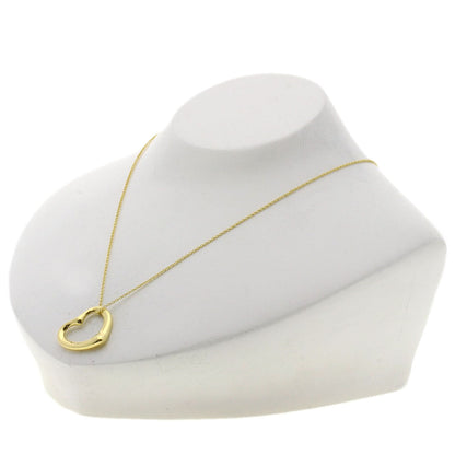 Tiffany&Co. Necklace 18K Yellow Gold Gold Open Heart 5P Diamond Women