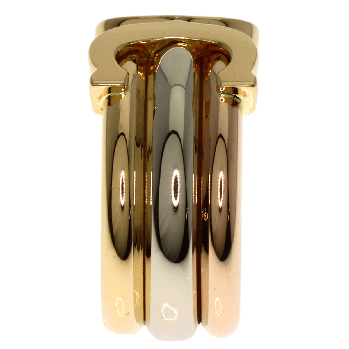 Cartier Ring 18K Yellow Gold Gold 2C Ring Lm #48