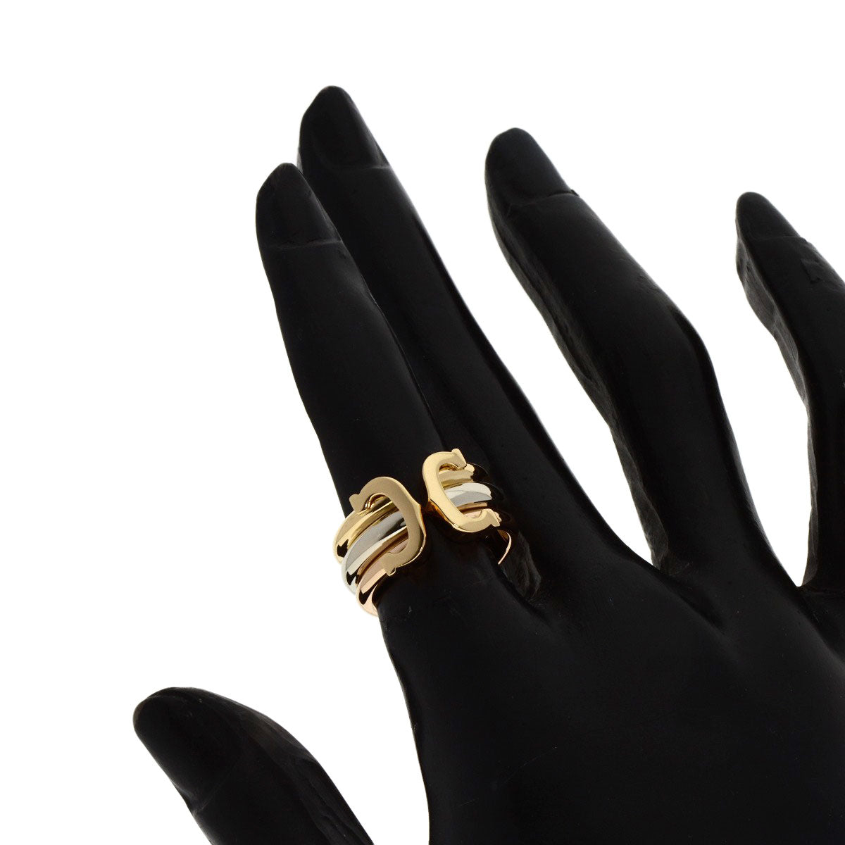 Cartier Ring 18K Yellow Gold Gold 2C Ring Lm #48
