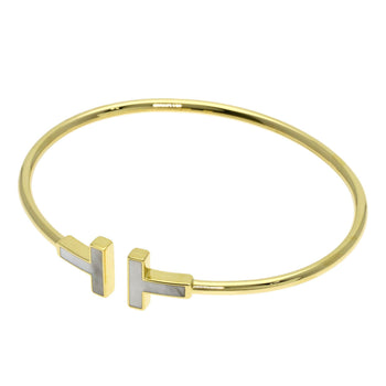Tiffany&Co. Bracelet 18K Yellow Gold Gold Tiffany&Co.T Wire Shell Women
