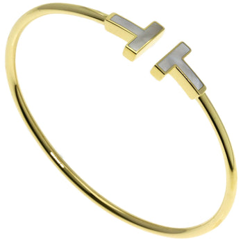 Tiffany&Co. Bracelet 18K Yellow Gold Gold Tiffany&Co.T Wire Shell Women