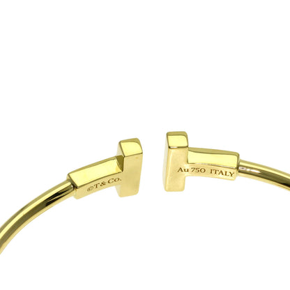 Tiffany&Co. Bracelet 18K Yellow Gold Gold Tiffany&Co.T Wire Shell Women