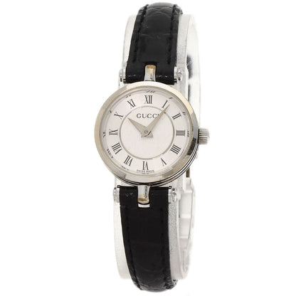 Gucci Watches Quartz 2040L Stainless Steel, Leather Silver Sherry Line Silver Dial Women
