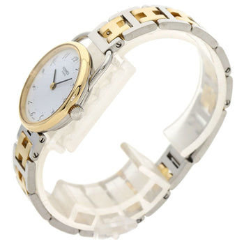Hermes Watches Quartz Stainless Steel , Ssxgp Gold Arceau White Dial Women