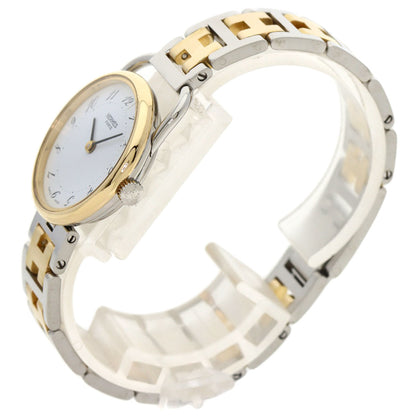 Hermes Watches Quartz Stainless Steel , Ssxgp Gold Arceau White Dial Women