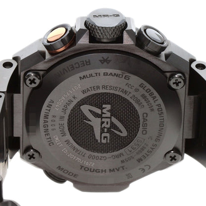 Casio Watches Solar Powered Radio Watch Mrg-G2000Cb-1Ajr Titanium, Titanium Black G-Shock G2000