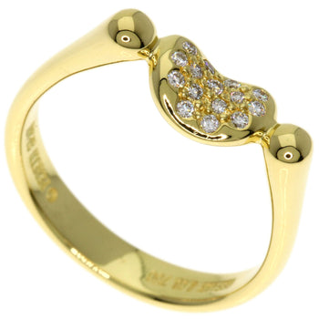 Tiffany&Co. Ring 18K Yellow Gold Gold Bean Diamond Women