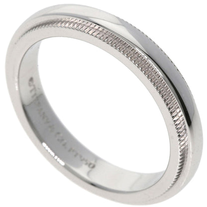 Tiffany&Co. Ring Pt950 Silver Milgrain Women