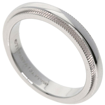 Tiffany&Co. Ring Pt950 Silver Milgrain Women